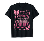 Suspect Claims She Hates Bad Soccer T-Shirt - Trendy Graphic for Adults