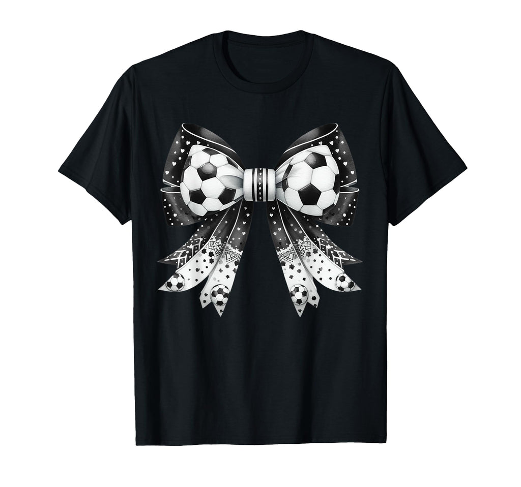 Coquette Bow Funny Soccer Lover Game T-Shirt - Custom Art Print for Adults