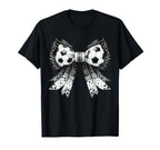 Coquette Bow Funny Soccer Lover Game T-Shirt - Custom Art Print for Adults