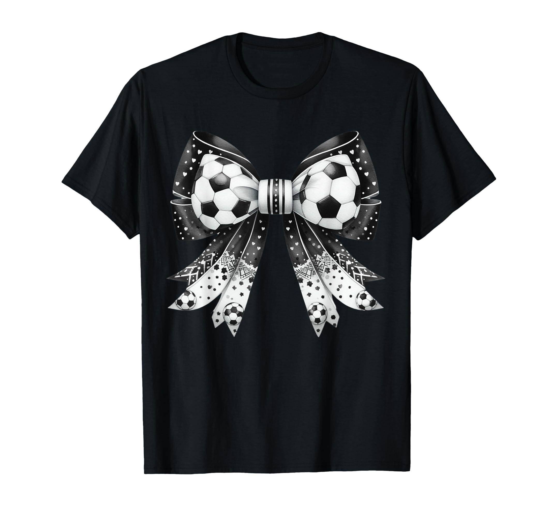 Coquette Bow Funny Soccer Lover Game T-Shirt - Custom Art Print for Adults