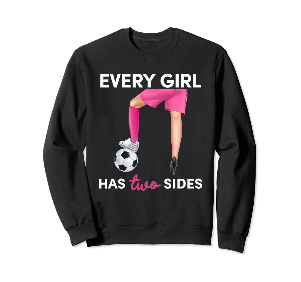 Every Has Two Sides Cleats High Sweatshirt - Trendy Graphic for Adults