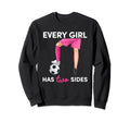 Every Has Two Sides Cleats High Sweatshirt - Trendy Graphic for Adults