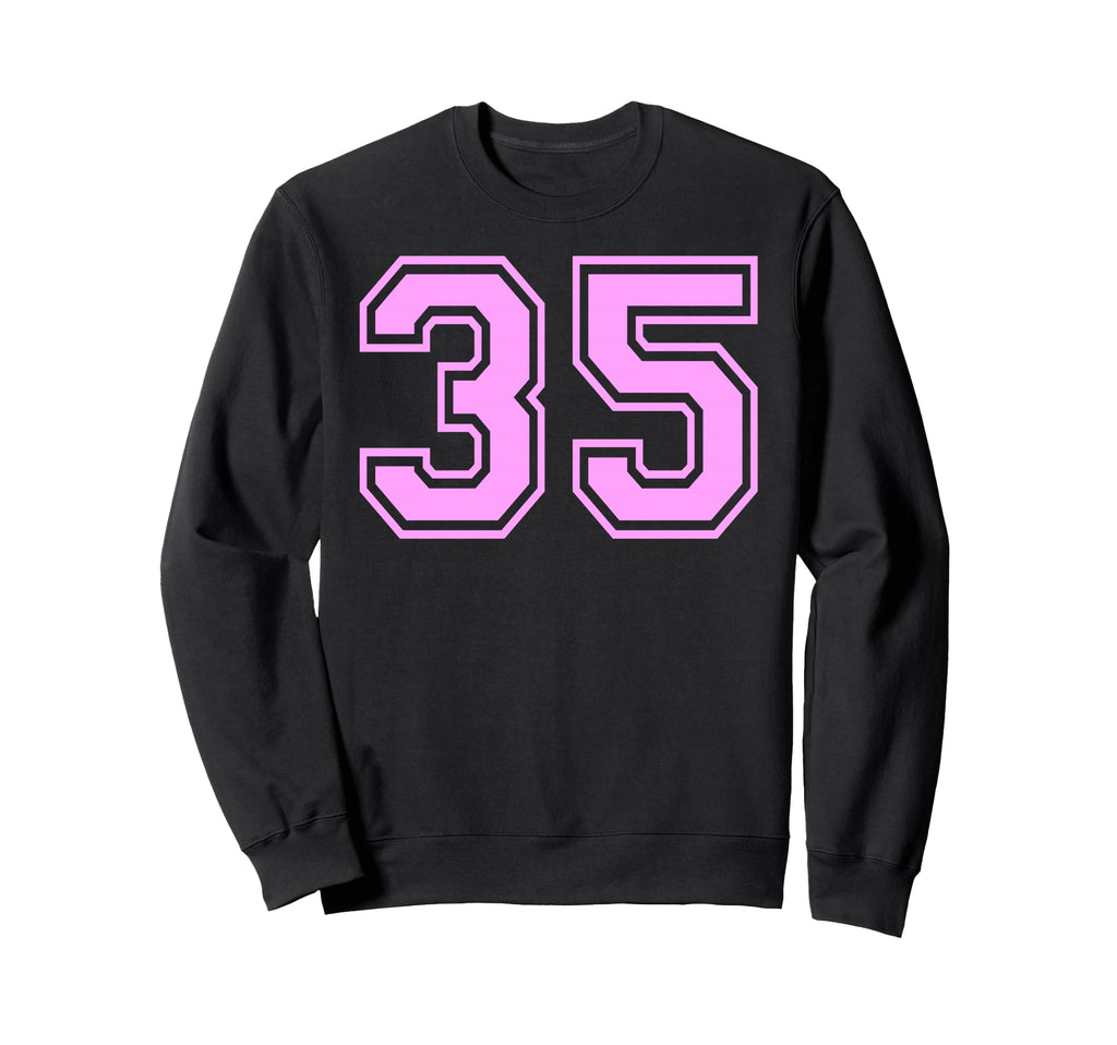 35 Number Thirty Five Sports Varsity Sweatshirt - Graphic Print Unisex
