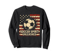 Soccer Spirit Unleashed Football Sweatshirt - Unique Graphic Men Women