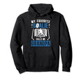 Favorite Ice Hockey Goalie Grandpa Hockey Hoodie - Trendy Graphic Unisex