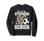 Proud Stepmom 2026 Senior Soccer Sweatshirt - Unique Graphic Unisex