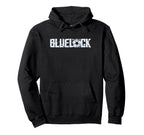 Blue Lock Epic Bold Distressed Glitch Hoodie - Unique Graphic for Adults