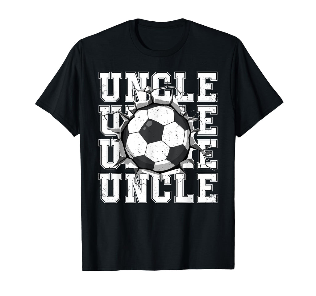 Soccer Uncle Cracked Wall Family T-Shirt - Novelty Apparel for Adults