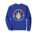 American Flag Soccer Player Teen Sweatshirt - Unique Graphic for Adults