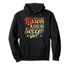 Soccer Female Footballer Hoodie - Fun Novelty Design for Adults