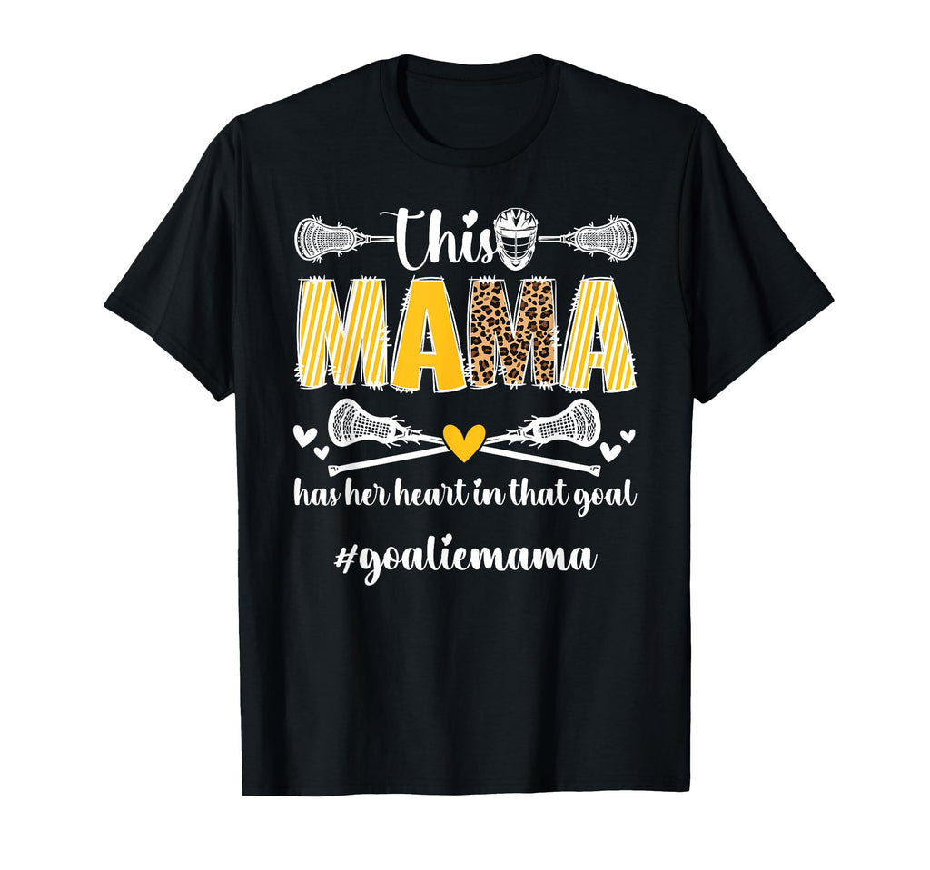 Proud Lacrosse Goalie Mama Lacrosse T-Shirt - Graphic Print Men Women