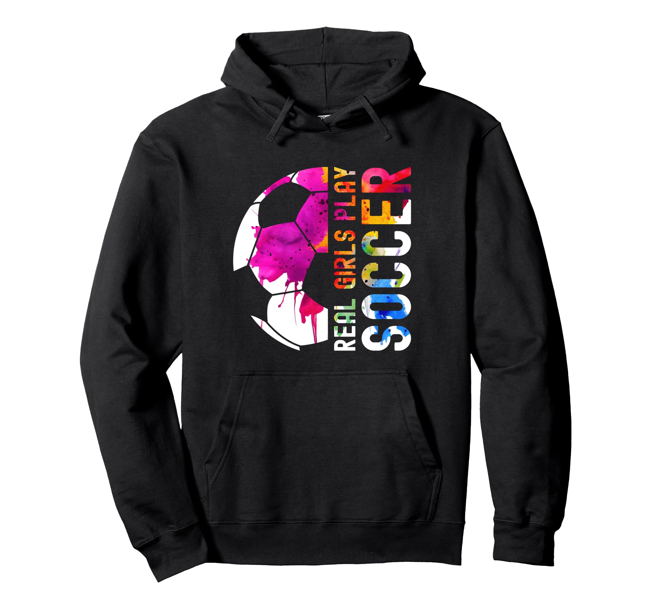 Real Play Soccer Hoodie - Fun Novelty Design for Adults
