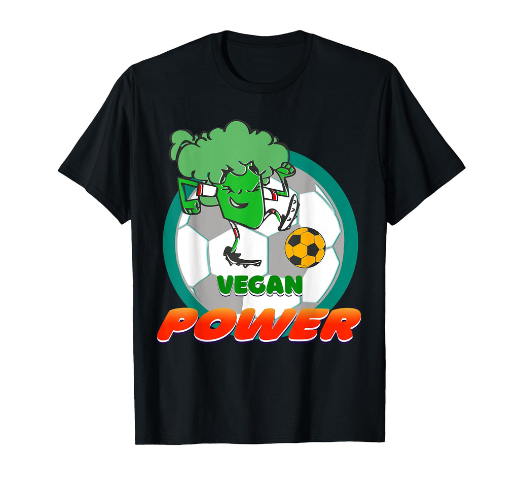Plant Vegetarian Soccer Broccoli T-Shirt - Custom Art Print Men Women