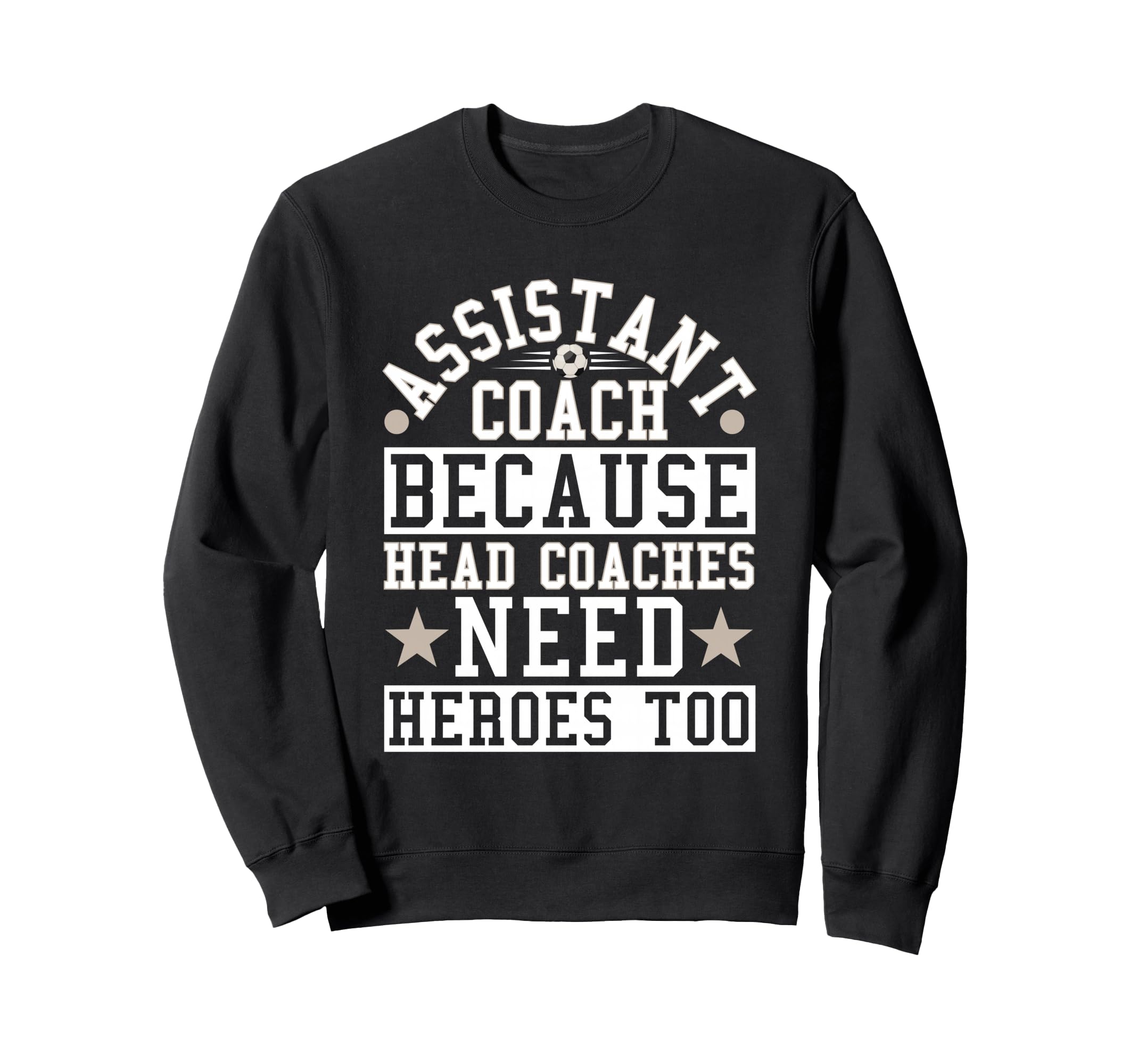 Soccer Assistant Coach Head Coaches Sweatshirt - Graphic Print for Adults