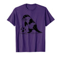 Otter Playing Soccer Funny Animal Sport T-Shirt - Minimalist Print Unisex