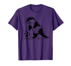 Otter Playing Soccer Funny Animal Sport T-Shirt - Minimalist Print Unisex