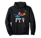 Born To Fly Goalie Soccer Funny Goalkeepers Hoodie - Graphic Print Unisex