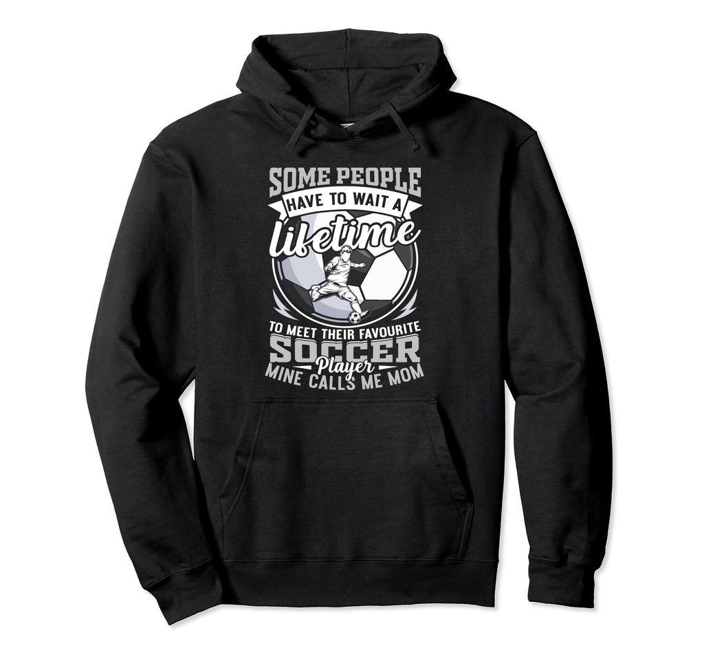 My Favorite Soccer Player Calls Me Mom Hoodie - Graphic Print for Adults