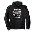 Soccer Advice Bacon Team Coach Funny Soccer Hoodie - Unique Graphic Unisex