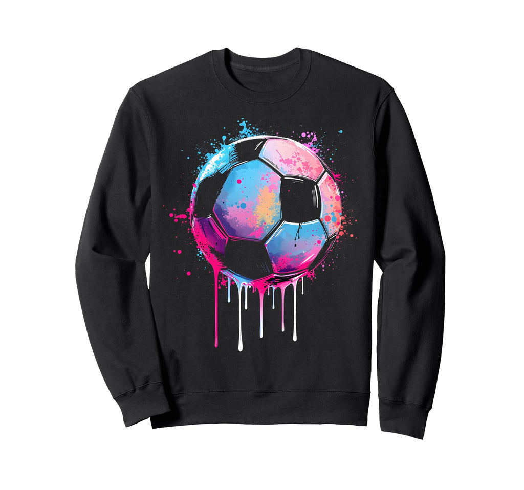 Soccer Awesome Colorful Soccer Sweatshirt - Minimalist Print for Adults