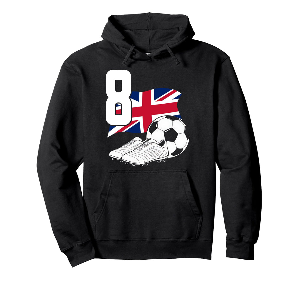 8 Soccer Birthday Gift Soccer Fan Sports Hoodie - Custom Art Print Unisex