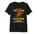 Mens Soccer Coaching Training T-Shirt - Custom Art Print for Adults