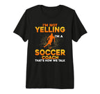 Mens Soccer Coaching Training T-Shirt - Custom Art Print for Adults