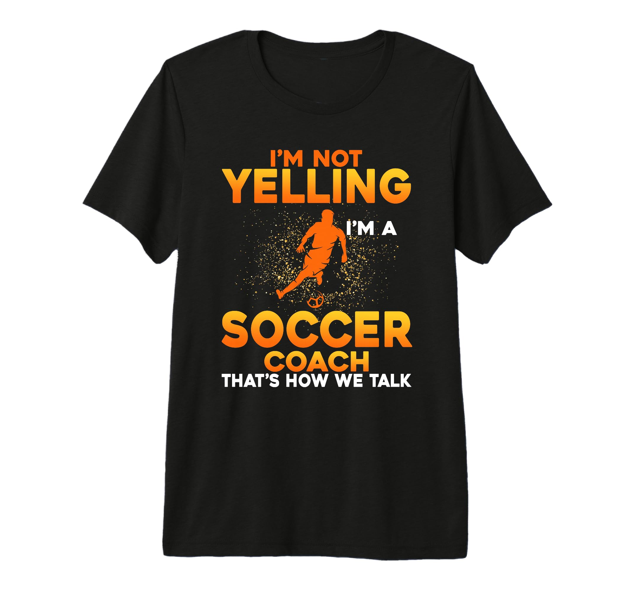 Mens Soccer Coaching Training T-Shirt - Custom Art Print for Adults