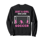 Just Who Loves Soccer Game And Sweatshirt - Trendy Graphic for Adults