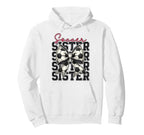 Soccer Sister Funny Coquette Bow Hoodie - Aesthetic Graphic for Adults