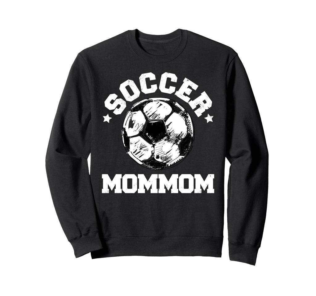 Soccer Mommom Soccer Ball Sweatshirt - Trendy Graphic for Adults