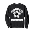Soccer Mommom Soccer Ball Sweatshirt - Trendy Graphic for Adults