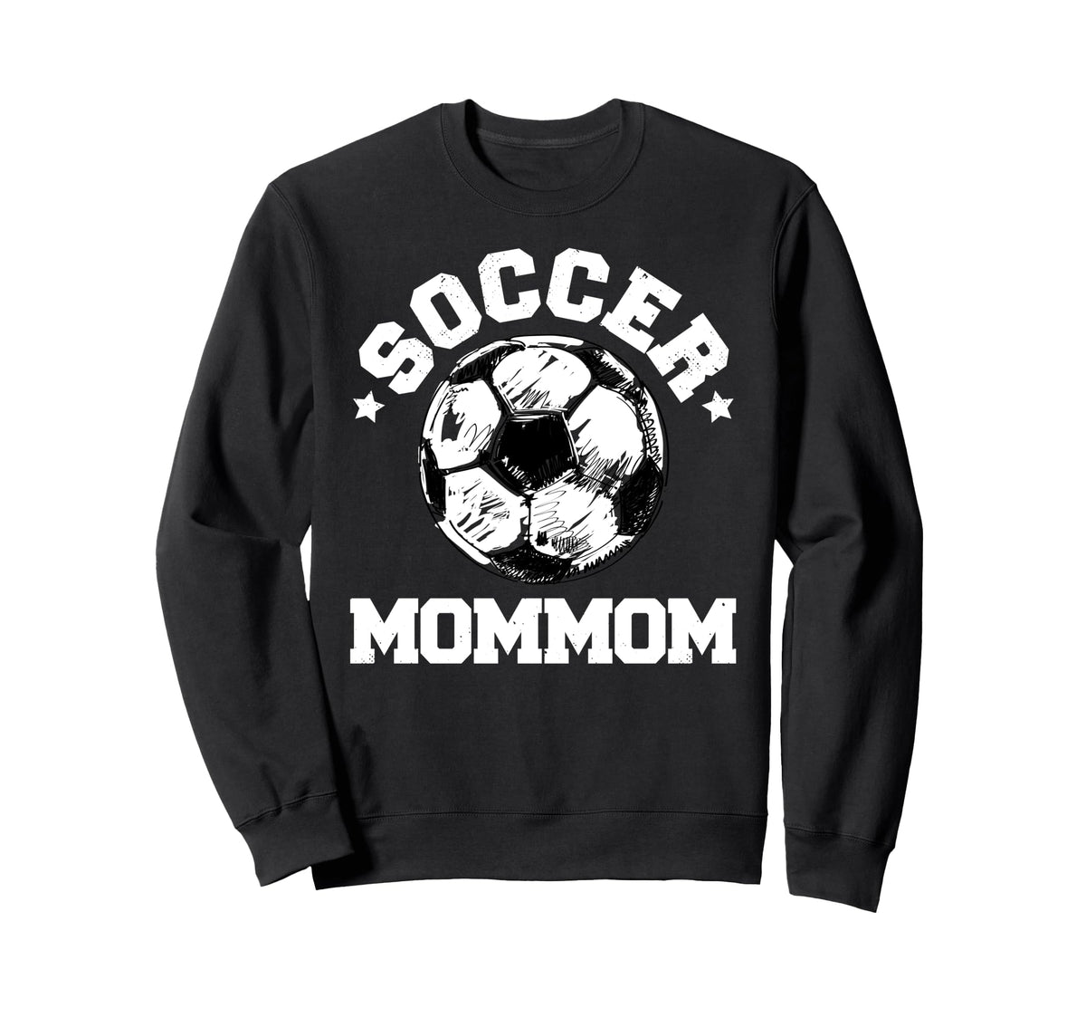 Soccer Mommom Soccer Ball Sweatshirt - Trendy Graphic for Adults