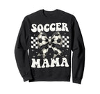 Soccer Mama Funny Coquette Bow Sweatshirt - Fun Novelty Design for Adults