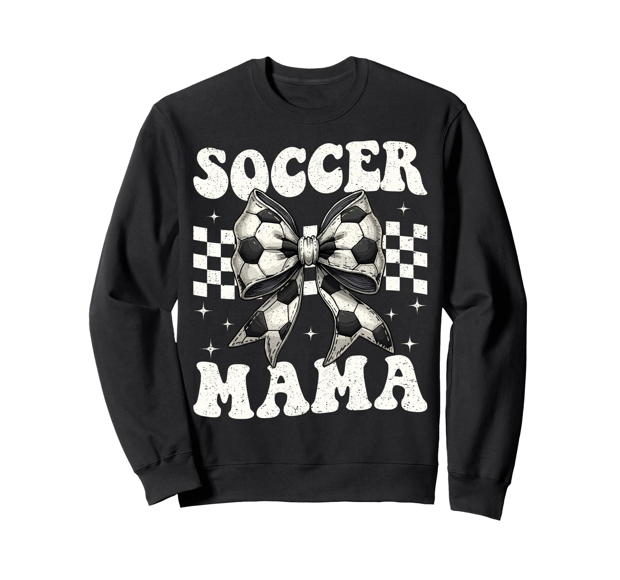Soccer Mama Funny Coquette Bow Sweatshirt - Fun Novelty Design for Adults
