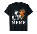 Ball Meme Heart Soccer Basketball T-Shirt - Aesthetic Graphic Men Women