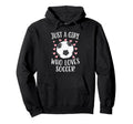 Just Who Loves Soccer Soccer Player Hoodie - Custom Art Print for Adults