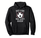 Just Who Loves Soccer Soccer Player Hoodie - Custom Art Print for Adults