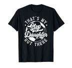 Proud Soccer Step Dad Soccer Player T-Shirt - Unique Graphic Men Women