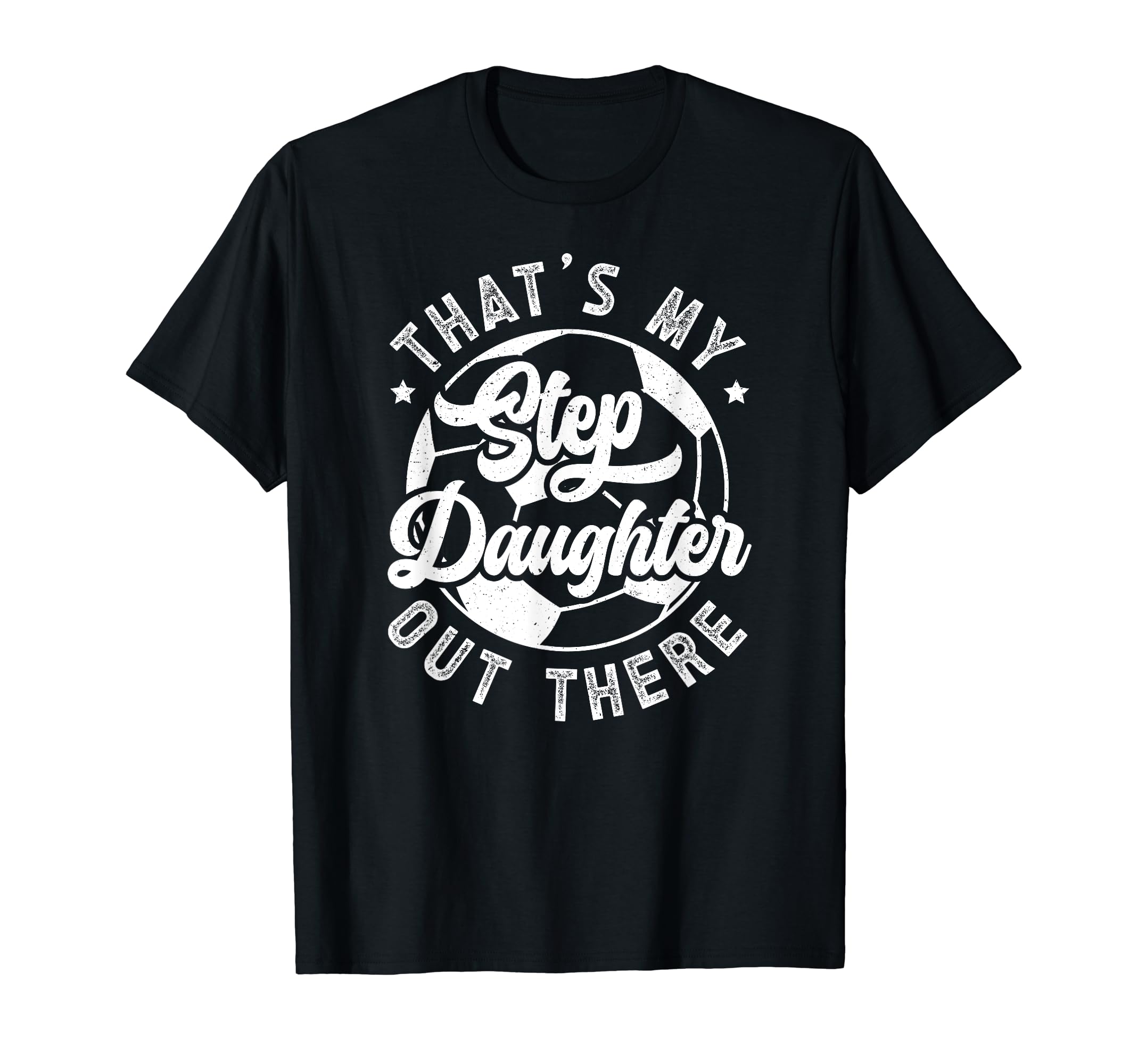 Proud Soccer Step Dad Soccer Player T-Shirt - Unique Graphic Men Women