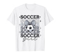 Groovy Soccer Coquette Bow Soccer T-Shirt - Fun Novelty Design Men Women