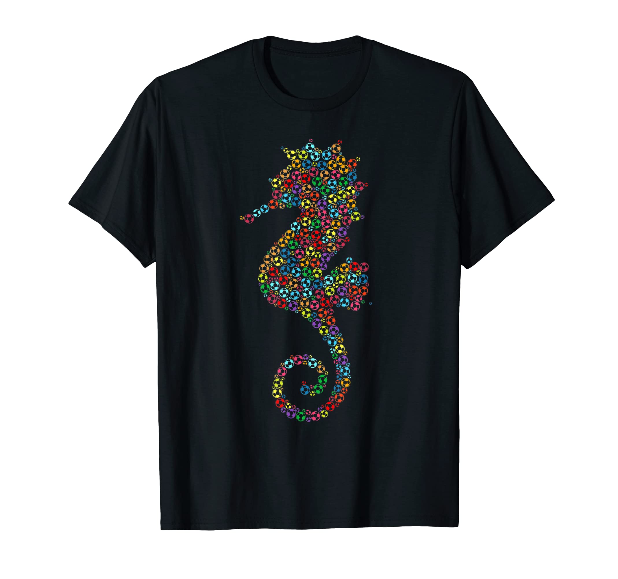Colorful Soccer Balls Sports Game T-Shirt - Trendy Graphic Men Women