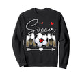 Funny Soccer Mom Leopard Soccer Sweatshirt - Custom Art Print for Adults