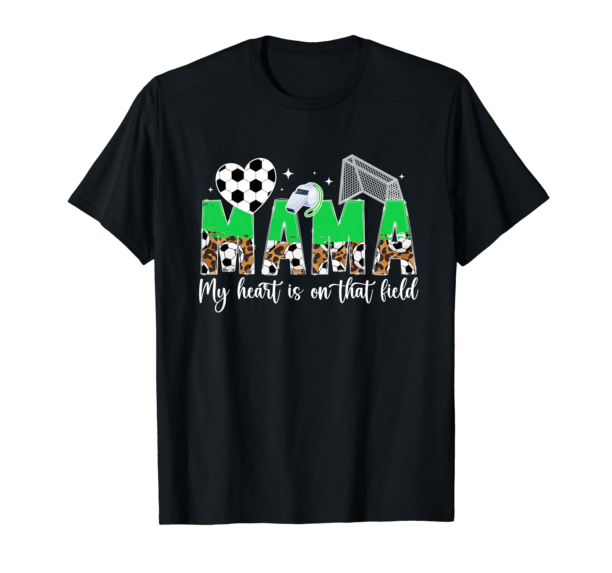 My Heart Is That Field Soccer Mom T-Shirt - Aesthetic Graphic Unisex