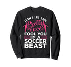 Funny Soccer Art Soccer Player Soccer Sweatshirt - Novelty Apparel Unisex