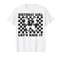 Birthday Lets Kick It Soccer Mom T-Shirt - Aesthetic Graphic Men Women