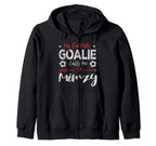 Funny Soccer Goalie Goalkeeper Mom Sweatshirt - Minimalist Print Unisex