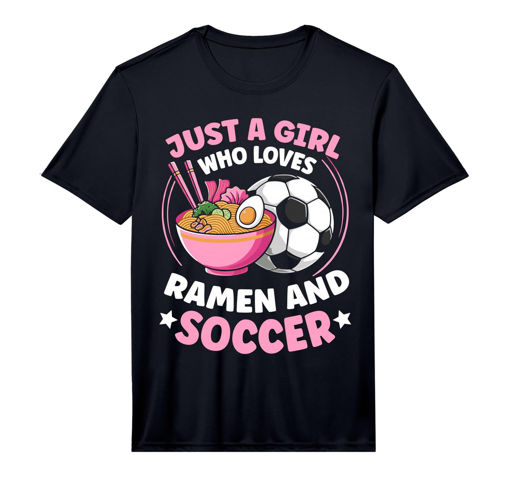 Just Who Loves Ramen And Soccer T-Shirt - Streetwear Style for Adults