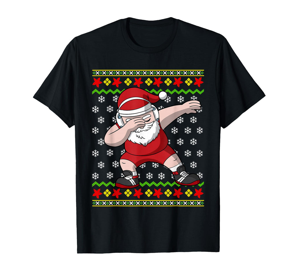 Wrestling Ugly Wrestler Santa Claus T-Shirt - Fun Novelty Design for Adults