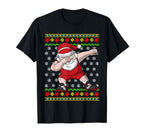 Wrestling Ugly Wrestler Santa Claus T-Shirt - Fun Novelty Design for Adults